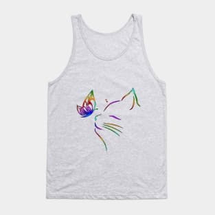 My playful cat makes me happy ! Tank Top